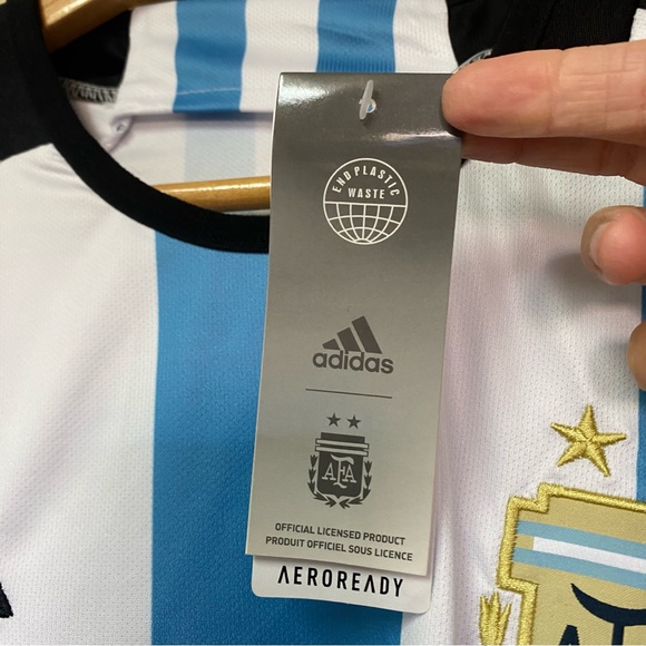 Adidas Argentina 2022 FIFA World Cup Soccer Home Jersey HF2157 size Large W/Tag - Picture 4 of 11
